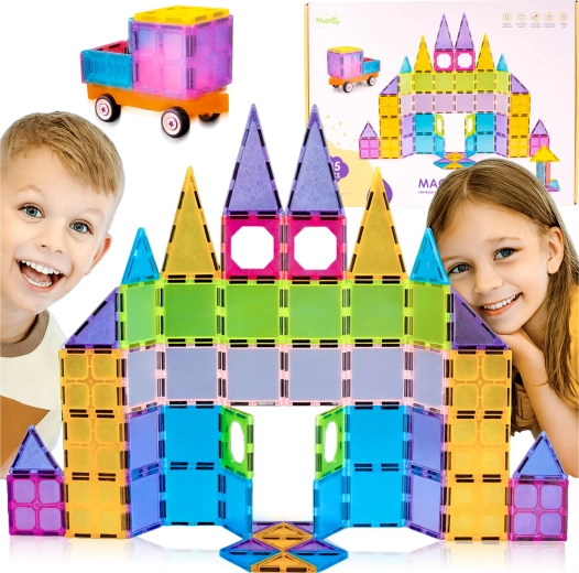 Magnetic 3D Building Set – 85 Pieces