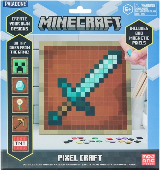 Minecraft пикселова креативна магнитна игра 800 бр.