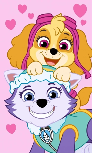 Paw Patrol Towel 30 × 50 cm, Pink