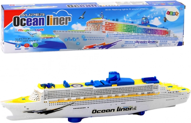 Интерактивен круизен кораб със светлини, звуци и избягване на препятствия