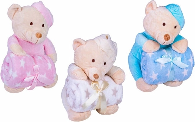 Tulimiš Plush Teddy Bear with Baby Blanket