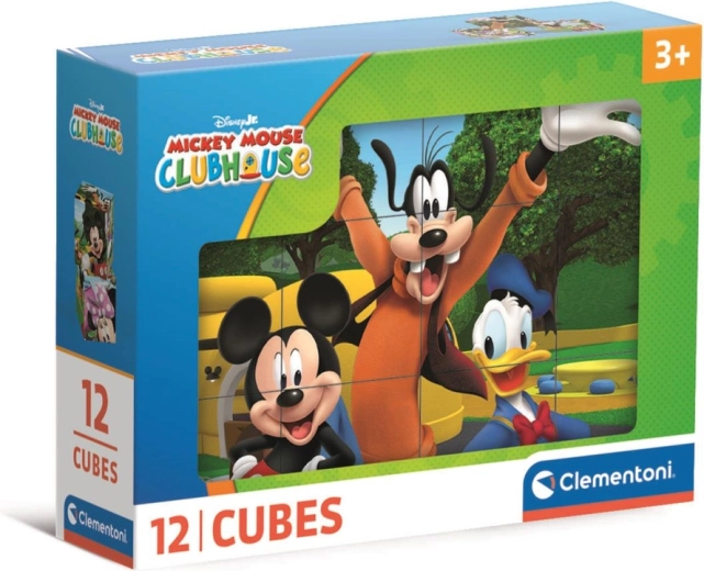 Пъзел кубчета 12 бр. DISNEY Клубът на приятелите на Мини и Мики – Clementoni