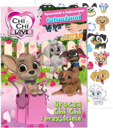 Chi Chi Love книжка за оцветяване с приказни татуировки – част 1