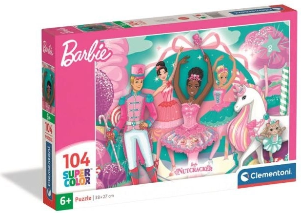 Clementoni SuperColor Barbie and The Nutcracker Children's Puzzle, 104 Pieces