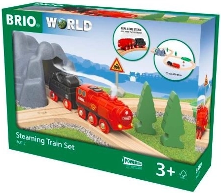 BRIO World train set with steam locomotive