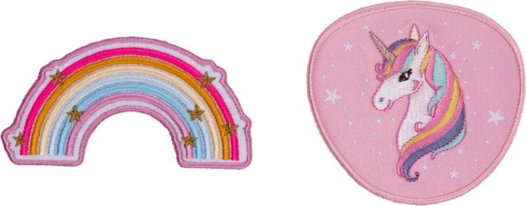 Сменяеми значки BAAGL Baaglies Rainbow Unicorn, 2 бр.
