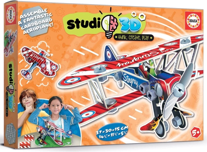 Educa 3D Biplane Model
