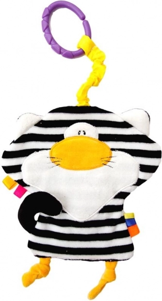 Играчка за гушкане с халка – коте Пасиак за бебета