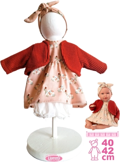 Llorens дрешки за кукла New Born 40–42 см, комплект от 4 части