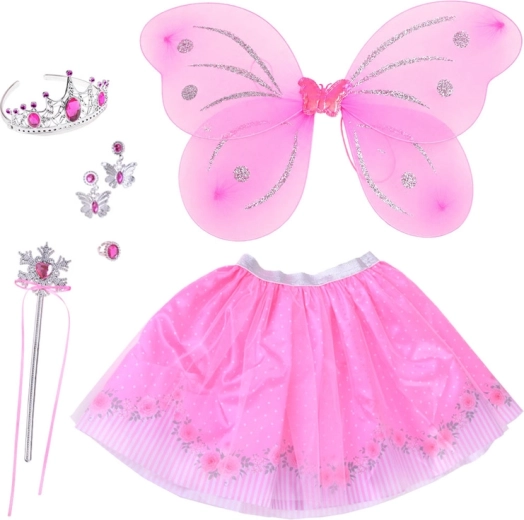 Butterfly Fairy Costume for Girls – Skirt, Wings and Accessories