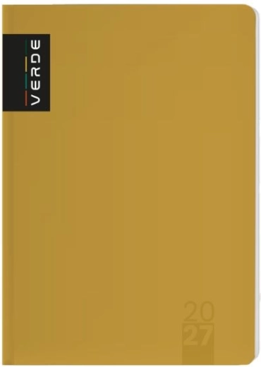 Verde A5 Daily Diary 2027 Mustard