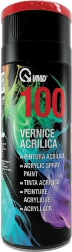 Acrylic enamel spray for metal, plastic and wood, 400 ml, red