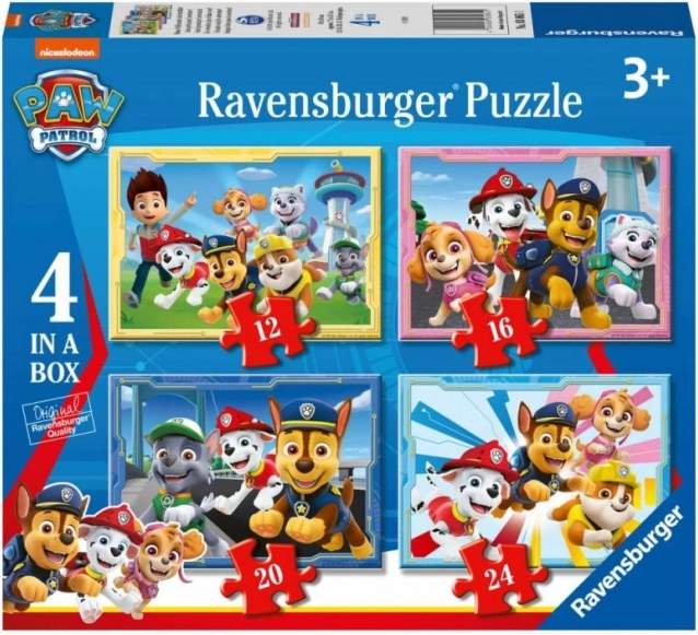 Пъзел Ravensburger PAW Patrol 4 в 1 (12/16/20/24 части)
