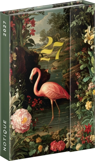 Notique седмичен магнитен дневник фламинго 2027 (11 × 16 cm)