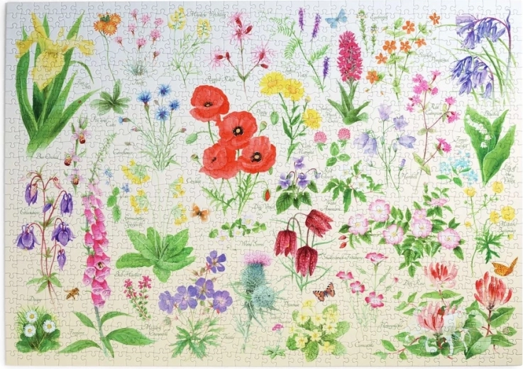House of Puzzles Meadow Flowers Jigsaw Puzzle, 1000 Pieces
