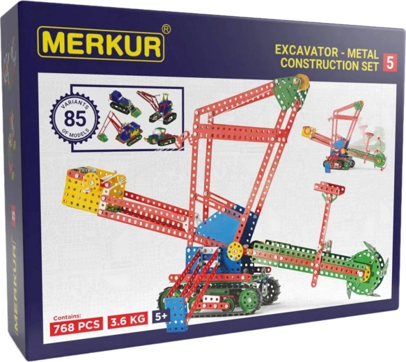 Конструктор MERKUR 5 – голям метален конструктивен комплект за 84 модела