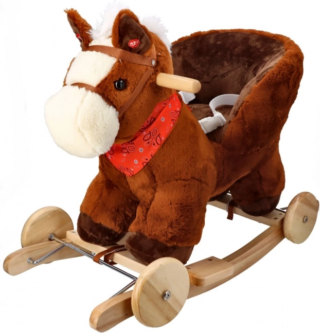 Люлеещо се конче с колелца и седалка