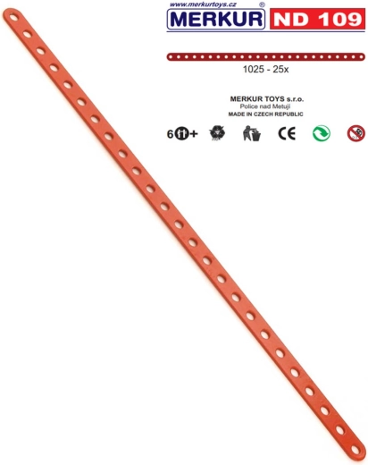 Merkur резервна част ND109 – метални ленти с 25 отвора (25 бр.)