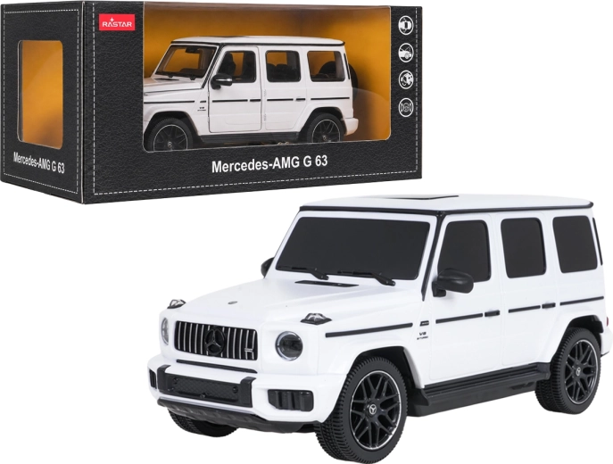 Модел на автомобил Mercedes-AMG G63 Rastar 1:24 бял - 1 брой