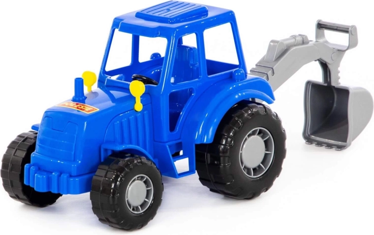 Blue Majster Tractor with Shovel