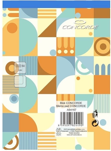 CONCORDE A6 Pad plain, 50 sheets