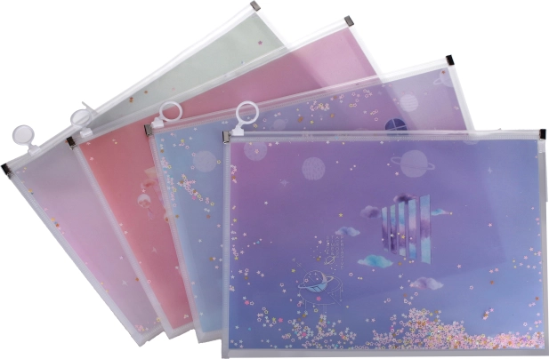 Папка за документи с цип 33 × 24,5 см