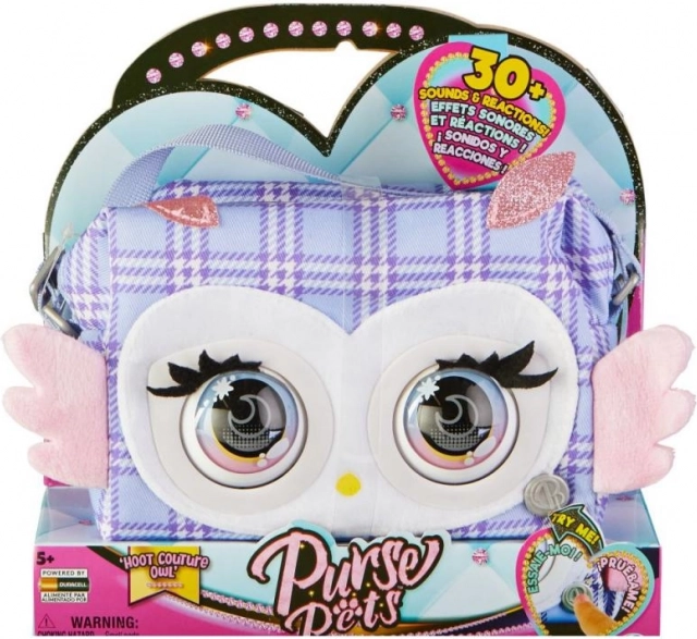 Интерактивна чантичка PURSE PETS Бухал