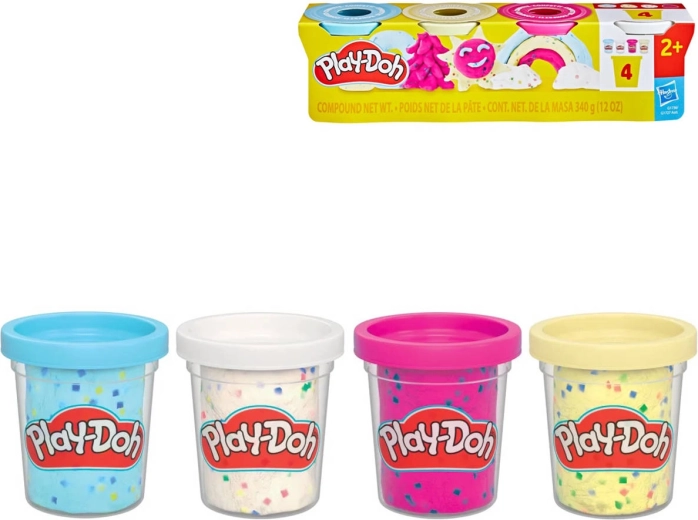 Play-Doh Modeling Compound with Confetti, 4 Cups - 4 pcs