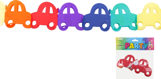 Цветна гирлянда с мотив на автомобил