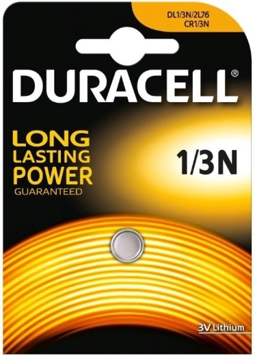 Duracell lithium coin battery 1/3N 3 V