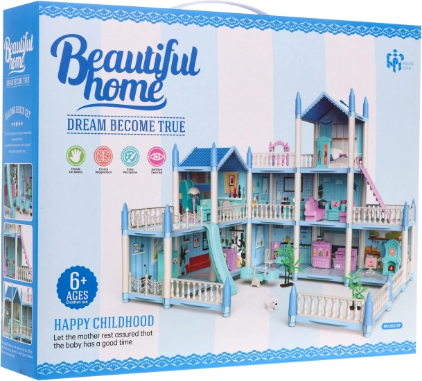 3-етажна къща за кукли Детска играчка