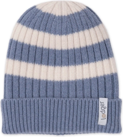 Детска шапка LODGER Stripe Merino Stone 1–2 години