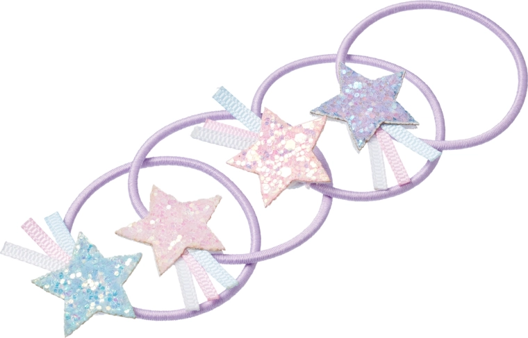 Souza! Detje Hair Ties with Stars - 4 pcs