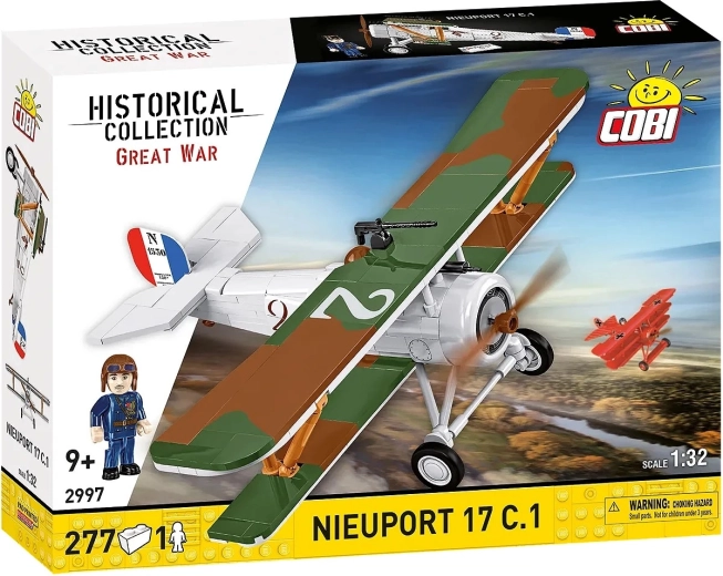Конструктор на самолет Nieuport 17 C.1 – исторически биплан 1:32 (277 части)