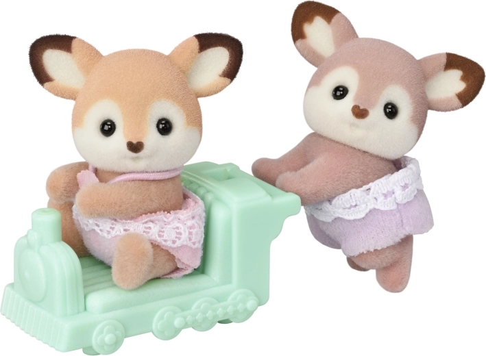 Еленчета близнаци с влакче SYLVANIAN FAMILIES