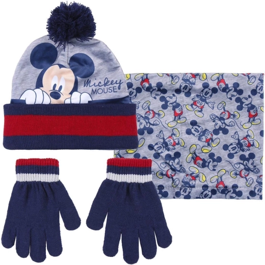 Комплект шапка, шал-яка и ръкавици Mickey