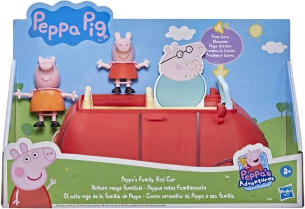 Peppa Pig семейна кола с фигурки Пепа и Мама Прасенце