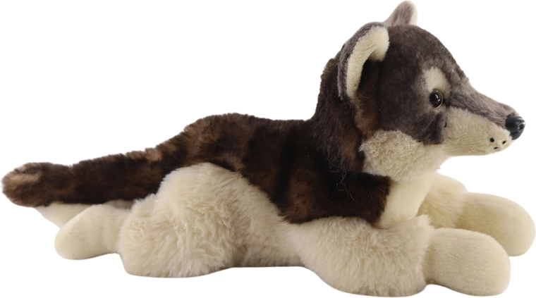 Plush Lying Wolf 27 cm