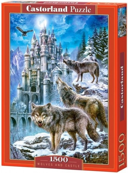 Пъзел 1500 части Wolves and Castle