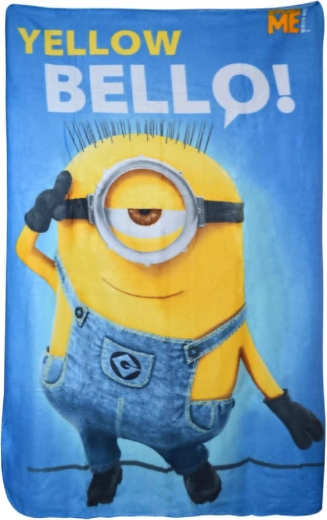 Флийс одеяло Minions yellow bello! 100 × 150 см