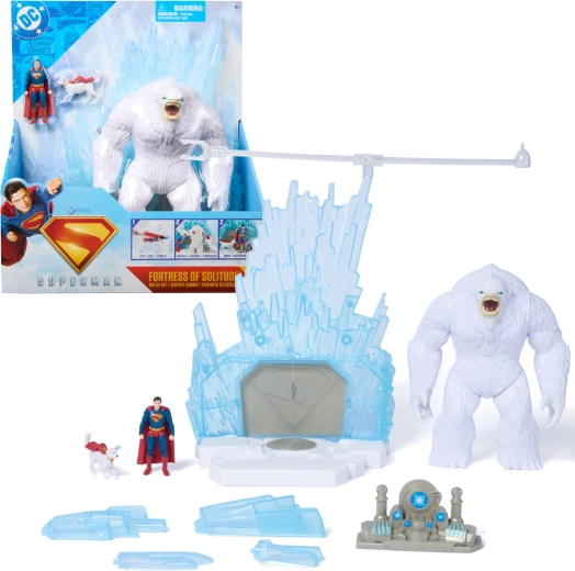 Игрови комплект DC Comics Superman – Крепостта на самотата с 3 фигурки и аксесоари
