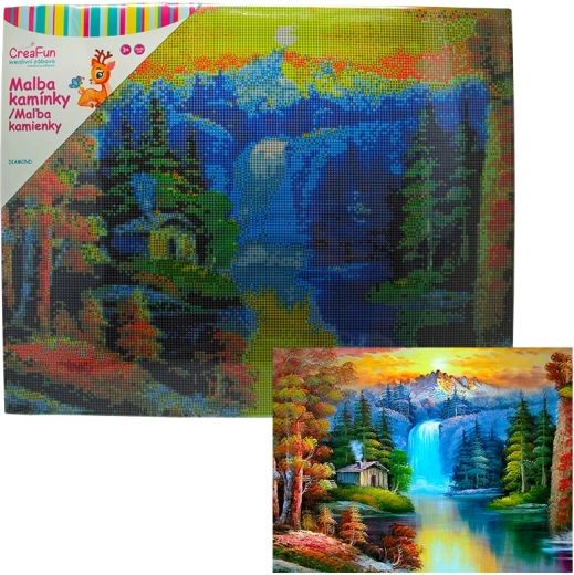 Диамантено рисуване Водопад 40 × 50 см