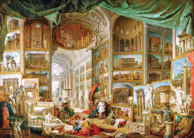 Eurographics Puzzle Gallery with Views of Modern Rome 1000 Pieces