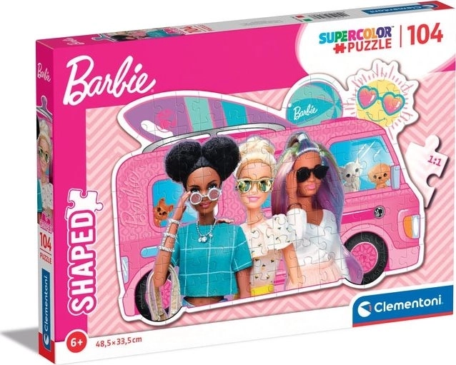 Пъзел 104 части shaped Barbie