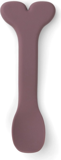 Done by Deer Wally silicone suction bowl with spoon, pink