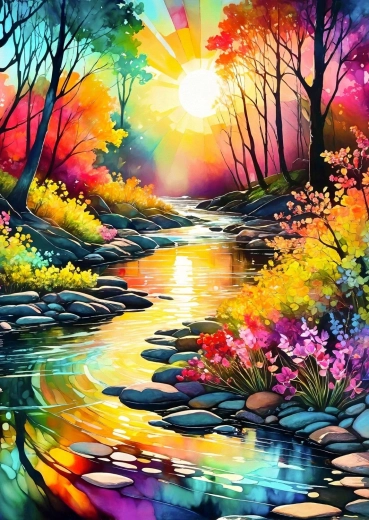 Enjoy Puzzle Spring Stream 1000 Pieces