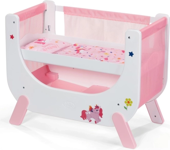 BABY born crib with unicorn