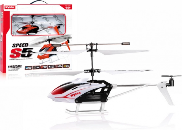 Бял дистанционно управляван хеликоптер Syma S5