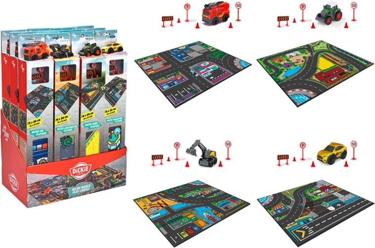 Игралeн град – килим с количка DICKIE TOYS 70 × 80 см