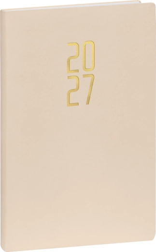 Notique weekly diary Ponza 2027, cream, 15 × 21 cm